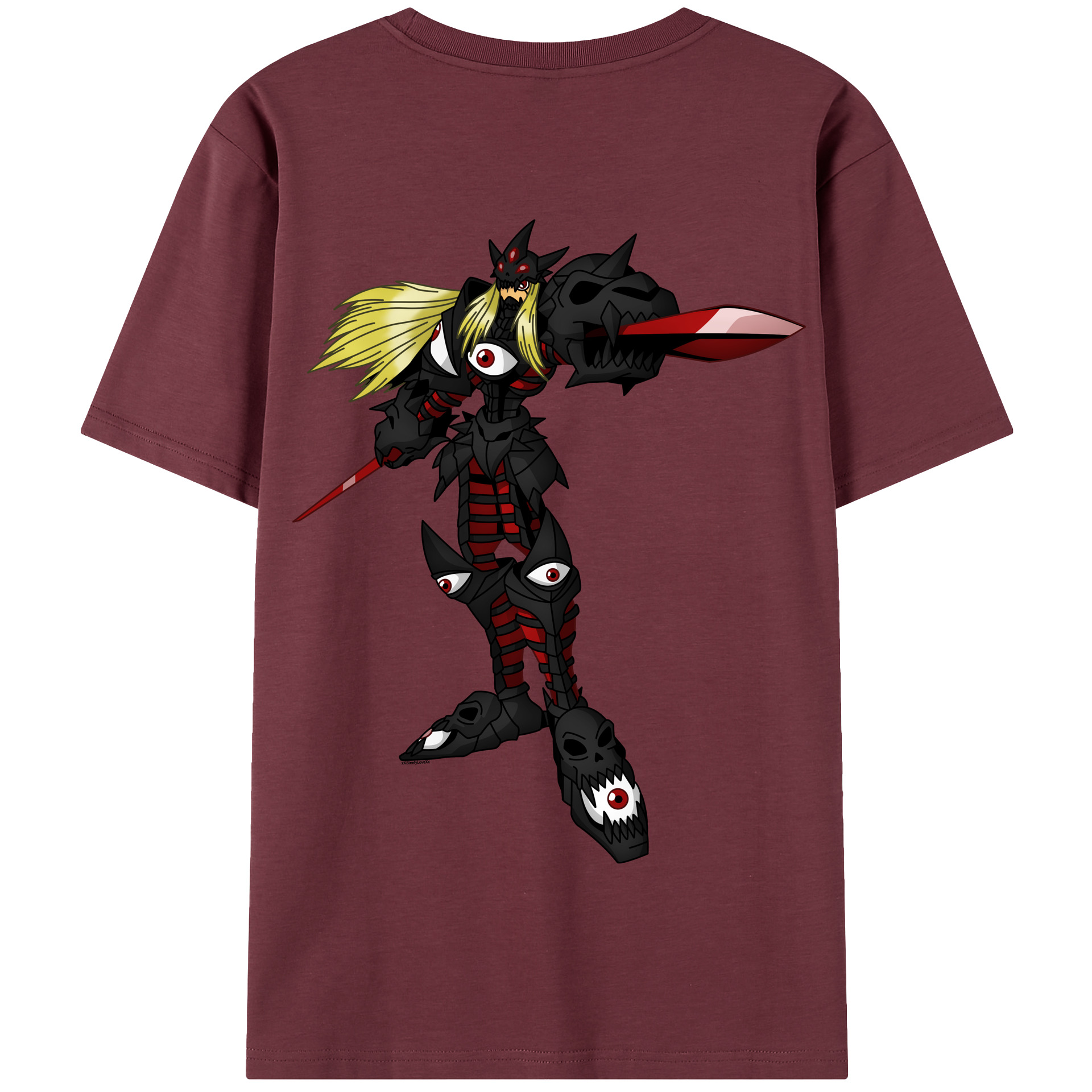 （画像用） Digimon デジタルモンスター/デジモン 綿100％半袖Tシャツ（背面プリント）